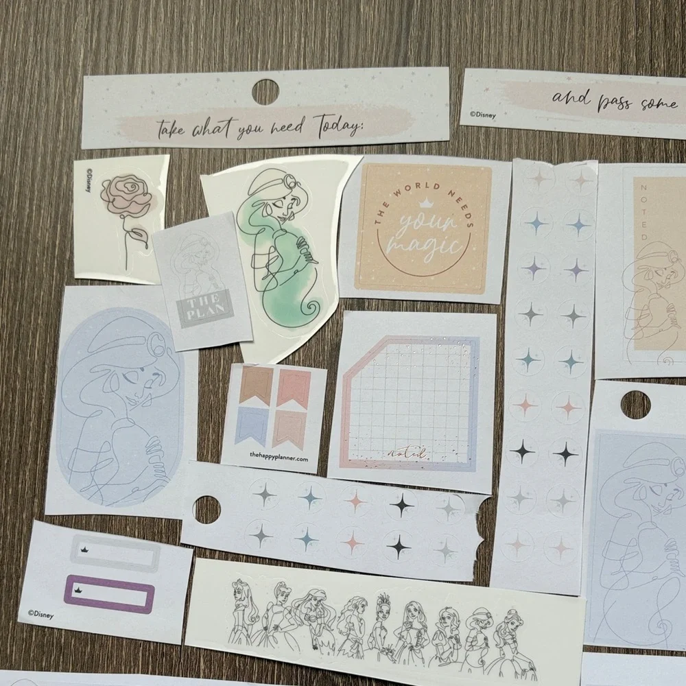 ❤️$5 Disney Jasmine Not So Mystery Happy Planner Sticker Set